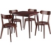 image:imageWinsome Wood Pauline 5Pc Set Table with Chairs Walnut Finish