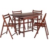 image:imageWinsome Wood Taylor 5Pc Set Drop Leaf Table w 4 Folding Chairs