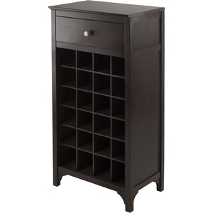 image:imageWinsome Ancona Modular 24 Bottle Wine Cabinet with Drawer 1909W x 126D x 3752HInches Dark Espresso