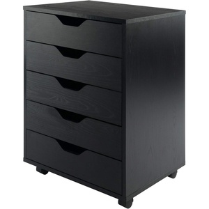 image:imageWinsome Halifax 5Drawer Storage Cabinet Black 20519Black