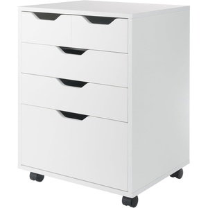 image:imageWinsome Halifax 5Drawer Storage Cabinet Black 20519White