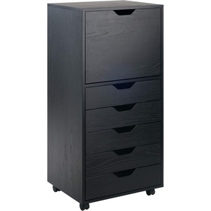 image:imageWinsome Halifax 7Drawer Composite Wood Cabinet White 10792Black
