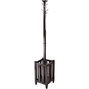 image:imageWinsome Memphis StorageOrganization Cappuccino  Convenient Clothing Organizer with Hanging Hooks amp Umbrella Storage for Entryway Bedroom for Coats Hats Scarves Purses