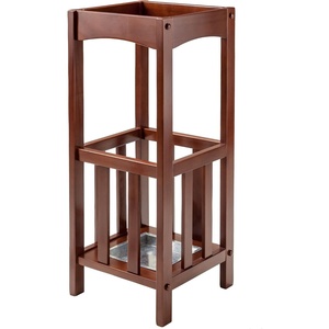 image:imageWinsome Rex Umbrella Stand with Metal Tray Walnut 94712
