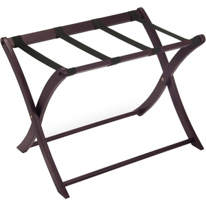 image:imageWinsome Scarlett Luggage Rack in Cappuccino Sturdy Folding Suitcase and Bag Stand for Guest Room Bedroom Must Have Foldable Storage Essential for Guests Small Businesses HomeEspresso