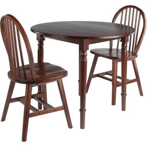 image:imageWinsome Sorella 3Pc Drop Leaf Dining Table with Windsor Chairs Walnut