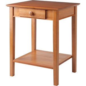 image:imageWinsome Studio End Table  Printer Stand with Drawer for Home Office 29 Honey
