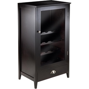 image:imageWinsome Wood 20Bottle Shelf Modular Bordeaux Wine Cabinet Espresso