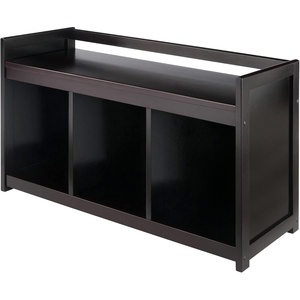 image:imageWinsome Wood Addison 2Pc Storage Bench amp Seat Cushion EspressoEspresso