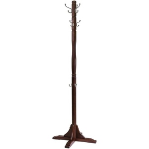 image:imageWinsome Wood Jera Coat Tree Cappuccino  Convenient Organizer with Hanging Hooks for Entryway Bedroom Efficient Hall Tree Storage for Coats Hats Scarves Purses