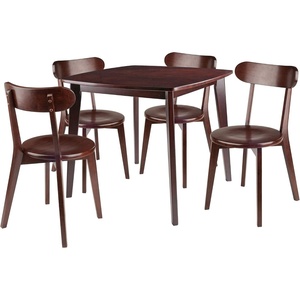 image:imageWinsome Wood Pauline 5Pc Set Table with Chairs Walnut Finish