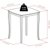 image:image3Pc Inglewood HighPub Dining Table with Cushioned Saddle Stool