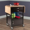 image:imageBellini Drop Leaf Kitchen Cart TwoTone