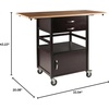 image:imageBellini Drop Leaf Kitchen Cart TwoTone
