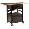 image:imageBellini Drop Leaf Kitchen Cart TwoTone
