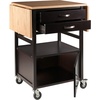 image:imageBellini Drop Leaf Kitchen Cart TwoTone