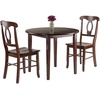 image:imageClayton 3Pc Set Drop Leaf Table amp 2 Chairs Walnut