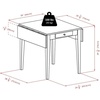 image:imageHamilton 3Pc Drop Leaf Dining Table with 2 Ladder Back Chairs2 chairs