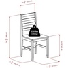 image:imageHamilton 3Pc Drop Leaf Dining Table with 2 Ladder Back Chairs2 chairs