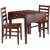 image:imageHamilton 3Pc Drop Leaf Dining Table with 2 Ladder Back Chairs2 chairs