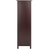 image:imageMilan 5Pc Storage Shelf with 4 Foldable Woven Baskets  Walnut