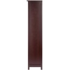 image:imageMilan 5Pc Storage Shelf with 4 Foldable Woven Baskets  Walnut