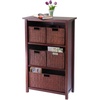 image:imageMilan 6Pc CabinetShelf and Baskets Shelf One Basket 4 Small Baskets 3 cartons