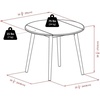 image:imageMoreno 3Pc Drop Leaf Dining Table with Windsor Chairs  Black