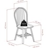 image:imageMoreno 3Pc Drop Leaf Dining Table with Windsor Chairs  Black