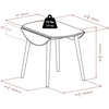 image:imageMoreno 3Pc Drop Leaf Dining Table with Windsor Chairs  Black