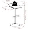 image:imageObsidian 3Pc Pub Set Round Table amp Adjustable Swivel Stools Black