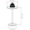 image:imageObsidian 3Pc Pub Set Round Table amp Adjustable Swivel Stools Black