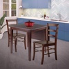 image:imagePerrone 3Pc Dining Set Drop Leaf Table amp 2 Ladderback Chairs