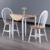 image:imageSorella 3Pc Drop Leaf Dining Table with Windsor Chairs  Natural and White