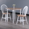 image:imageSorella 3Pc Drop Leaf Dining Table with Windsor Chairs  Natural and White