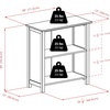 image:imageVerona 2Section M Storage Shelf with 4 Foldable Black Fabric BasketsNo Baskets