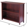 image:imageVerona 2Section W Storage Shelf with 6 Foldable Black Fabric BasketsBeige Baskets