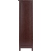 image:imageVerona 3 Section M Storage Shelf with 6 Foldable Beige Color Fabric BasketsBlack Baskets