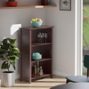 image:imageVerona 3 Section M Storage Shelf with 6 Foldable Beige Color Fabric BasketsNo Baskets
