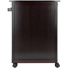 image:imageWINSOME Savannah Kitchen Espresso  Rolling Utility amp Serving Cart with Wheels for Snacks Drinks Kitchen Essentials Storage amp Organization for Home ApartmentKitchen