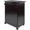 image:imageWINSOME Savannah Kitchen Espresso  Rolling Utility amp Serving Cart with Wheels for Snacks Drinks Kitchen Essentials Storage amp Organization for Home ApartmentKitchen