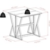 image:imageWinsome 3Piece Harrington Drop Leaf High Table with 2 Cushion Saddle Seat Stools 24Inch BrownTransitional