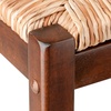image:imageWinsome 3Piece Harrington Drop Leaf High Table with 2 Rush Seat Stools 29Inch Brown