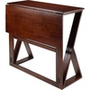 image:imageWinsome 3Piece Harrington Drop Leaf High Table with 2 Rush Seat Stools 29Inch Brown