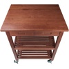 image:imageWinsome 94734 Jonathan 2 Drawer Rolling Kitchen Cart in WalnutSolid