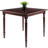 image:imageWinsome 94736 Mornay Dining Table Walnut 35 square  Sturdy amp Stylish Rectangular Table for Eating amp Working in Office Kitchen Dining Room Classic Home Decor Furniture