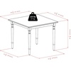 image:imageWinsome 94736 Mornay Dining Table Walnut 35 square  Sturdy amp Stylish Rectangular Table for Eating amp Working in Office Kitchen Dining Room Classic Home Decor Furniture