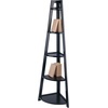image:imageWinsome Adam Shelving Black  Tiered Shelving Unit for Books amp Display Convenient SpaceSaving Angled Bookshelf for Bedroom Living Room Office