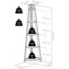 image:imageWinsome Adam Shelving Black  Tiered Shelving Unit for Books amp Display Convenient SpaceSaving Angled Bookshelf for Bedroom Living Room Office
