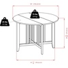 image:imageWinsome Alamo Double Drop Leaf Table 94142Solid